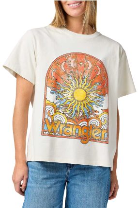 Tee Shirt WRANGLER GIRLFRIEND White
