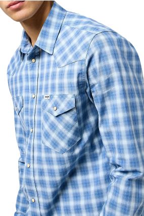 Chemise WRANGLER WESTERN Blue Off