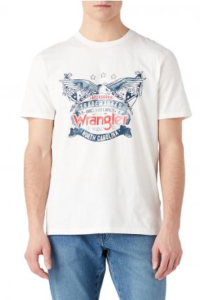 Tee-shirt WRANGLER AMERICANA White
