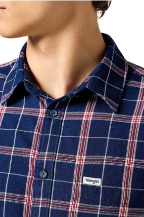 Chemise WRANGLER POCKET Red Indigo
