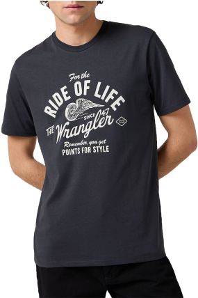 Tee Shirt WRANGLER AMERICANA Faded Black