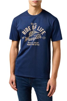 Tee Shirt WRANGLER AMERICANA Navy