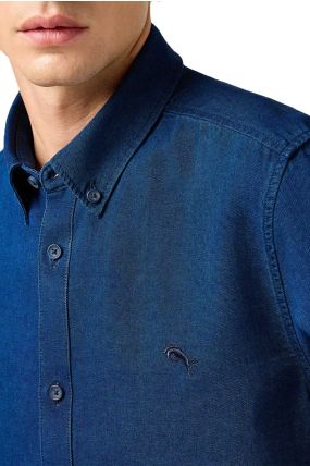 Chemise WRANGLER OXFORD Indigo Oxford
