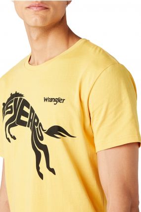 Tee Shirt WRANGLER 75th Anniversary Yellow