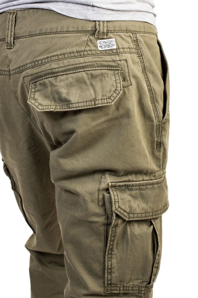 Pantalon cargo kaki Homme Alki - Kaporal