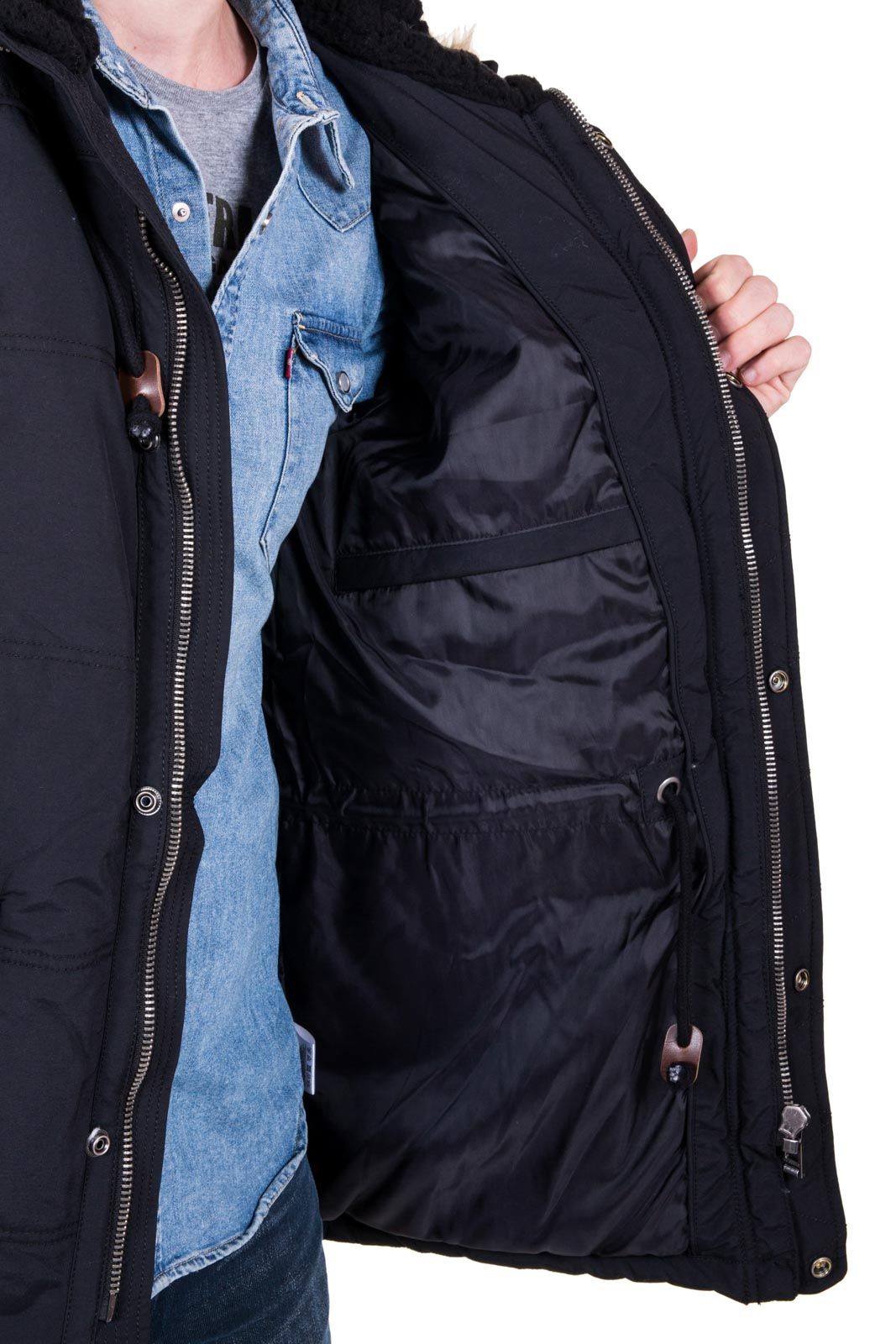 Parka LEE COOPER FROST Noir - IMAJEANS.FR