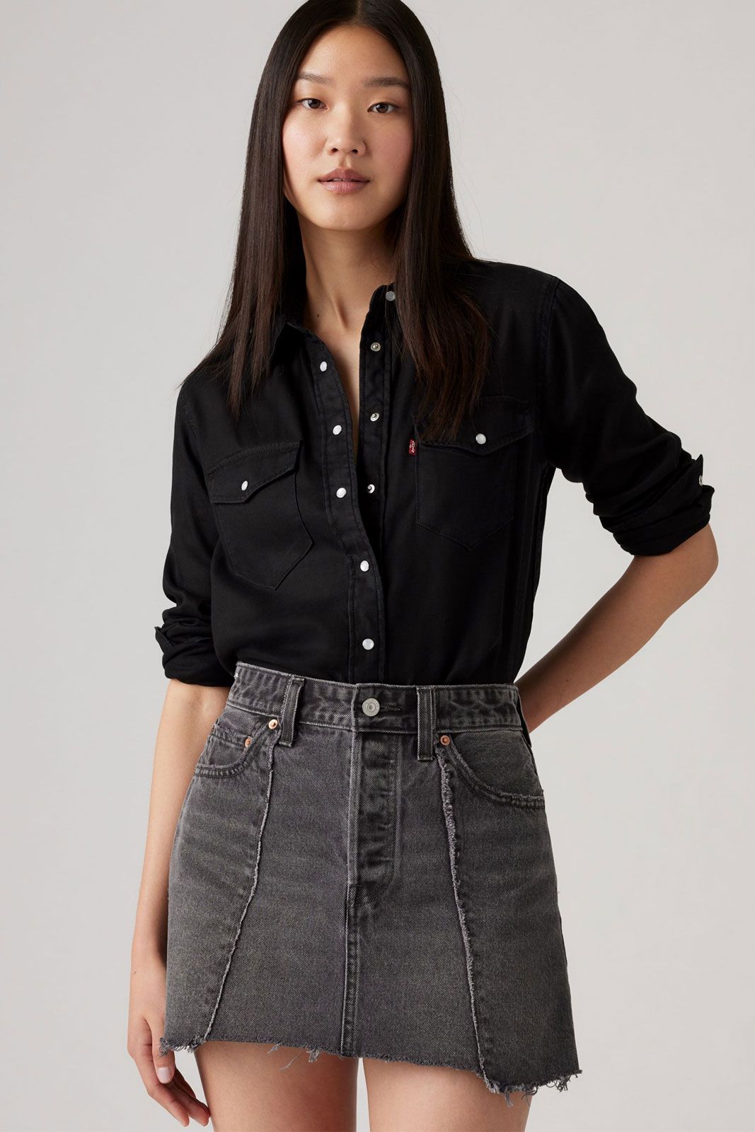 Chemise Levi's En Jean Bleu Taille S - Comme Neuve - Occasion Très Bon état - Style Décontracté Femme