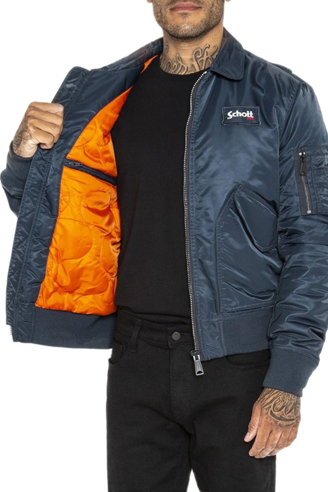 bombers schott avec gilet