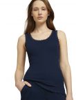 Top TOM TAILOR RIBBED Navy