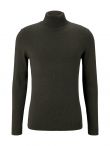 Pull col roulé TOM TAILOR KNITTED  Green melange 