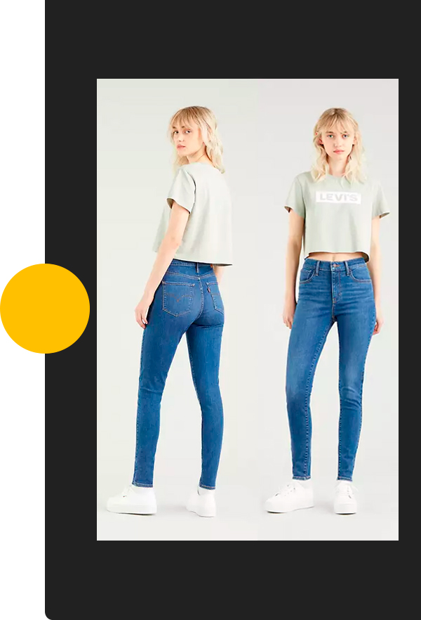 Jean coupe super skinny femme