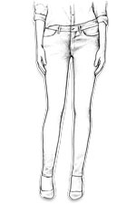 jeans skinny femme